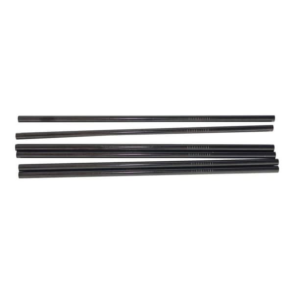 6x Suora Metallipillit - Musta