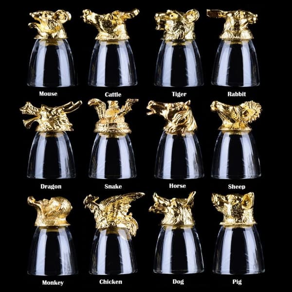 Chinese Zodiac, Karahvi 12x Lasilla - Kulta
