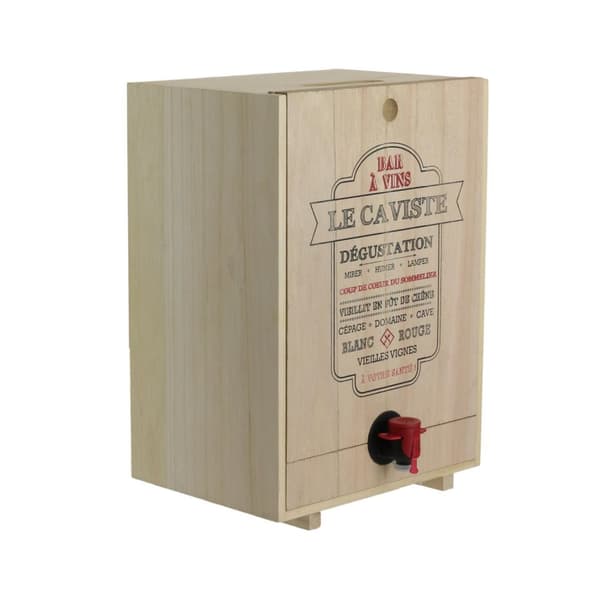 Trälåda för Bag-in-box-vin - 5 Liter
