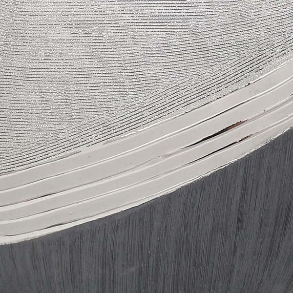Frukthållare - fruktskål Dekohelden24 - 213254-41 - Modern dekorativ keramikskål - Silvergrå - 41 cm