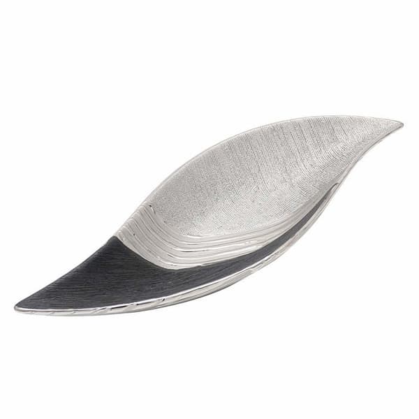 Frukthållare - fruktskål Dekohelden24 - 213254-41 - Modern dekorativ keramikskål - Silvergrå - 41 cm