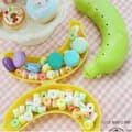 Miniatyrbild 3 av 4: TD® förvaringslåda bananhållare plastskydd frukt hygien godis snack barntransport resor andas multifunktion
