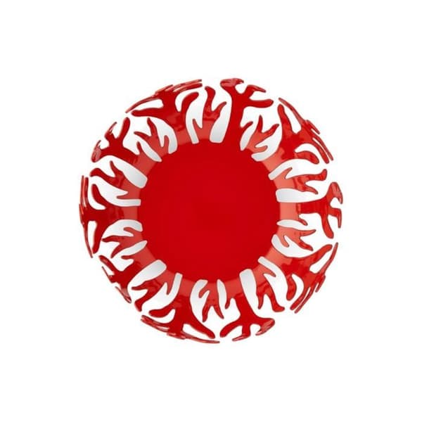 Fruktkorg - Alessi - Mediterraneo - Röd - Metall - Modern design