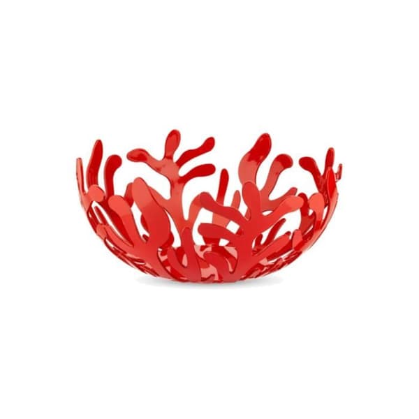 Fruktkorg - Alessi - Mediterraneo - Röd - Metall - Modern design