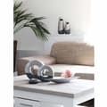Miniatyrbild 4 av 4: Frukthållare - fruktskål Dekohelden24 - 213254-41 - Modern dekorativ keramikskål - Silvergrå - 41 cm