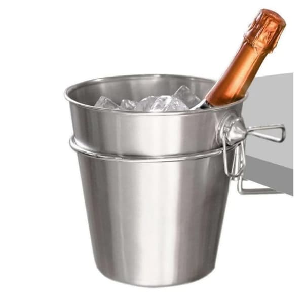 Excellent Houseware Champagnekylare med hållare 3 delar rostfritt stål