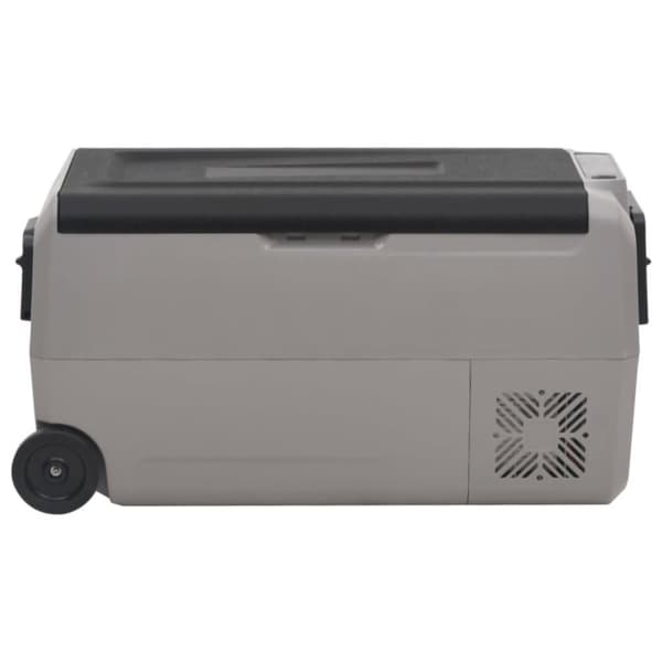 vidaXL Kylmälaukku pyörillä ja kahvalla mustaharmaa 60 l PP & PE