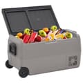 Miniatyrbillede 2 af 11: vidaXL køleboks med hjul og adapter 60 l PP og PE sort og grå