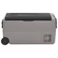 Miniatyrbild 5 av 11: vidaXL Kylbox med hjul och adapter 50 L svart & grå PP & PE