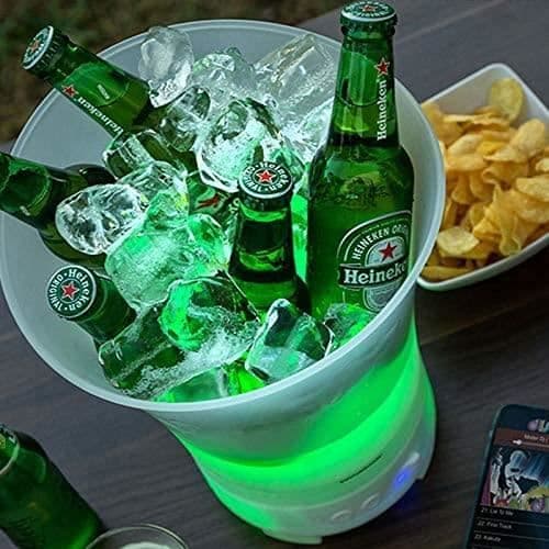 Ishink - LED - Laddningsbar högtalare - Plast - Vit - 255
