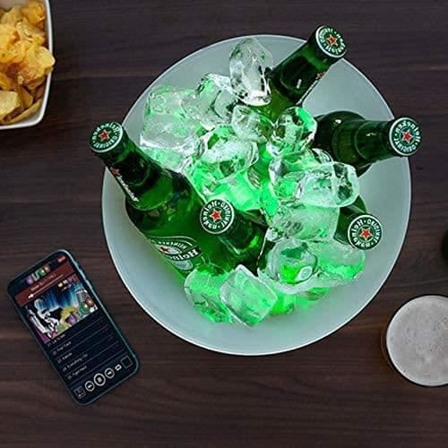 Ishink - LED - Laddningsbar högtalare - Plast - Vit - 255