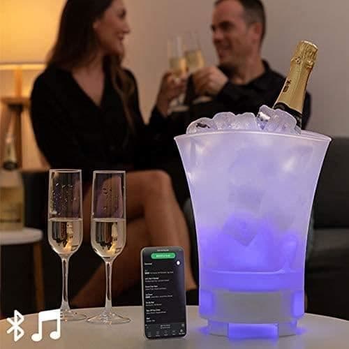 Ishink - LED - Laddningsbar högtalare - Plast - Vit - 255