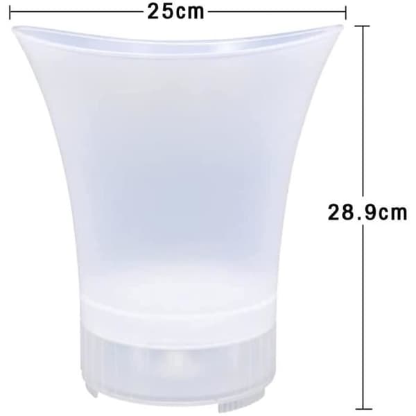 Ice Bucket - LED - 5L - Högtalare - Bluetooth - Ändra färger