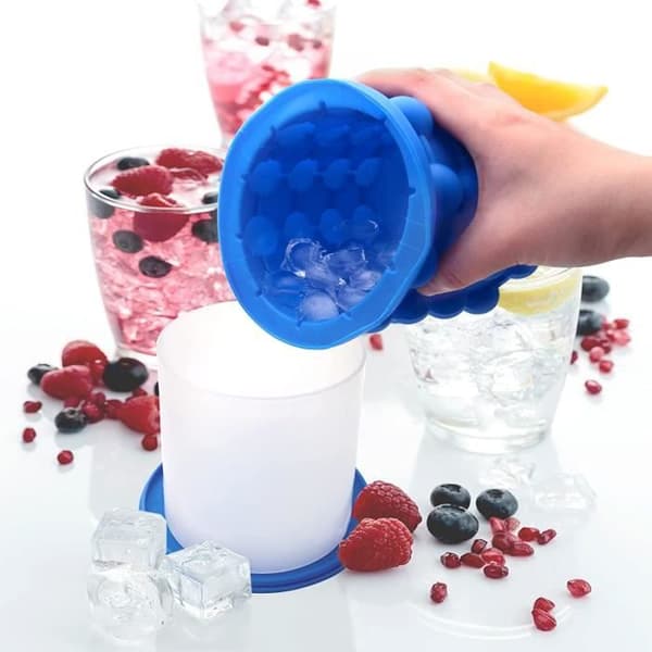 2 i 1 stor silikonishink Snabbkylning ishink för fest, spel, picknick, cocktail[100]