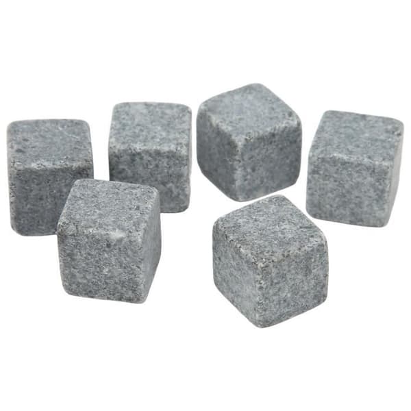 Dilwe Whisky Rocks Whisky Stones 2 cm Granit Whisky Ice Pie Stone Flanellpåse Presentset för Whisky Gin Wine