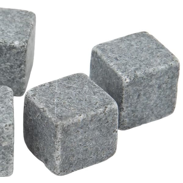 Dilwe Whisky Rocks Whisky Stones 2 cm Granit Whisky Ice Pie Stone Flanellpåse Presentset för Whisky Gin Wine