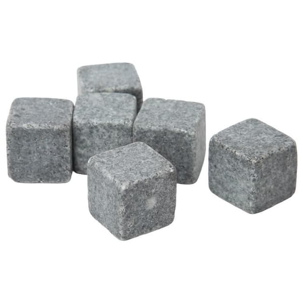 Dilwe Whisky Rocks Whisky Stones 2 cm Granit Whisky Ice Pie Stone Flanellpåse Presentset för Whisky Gin Wine