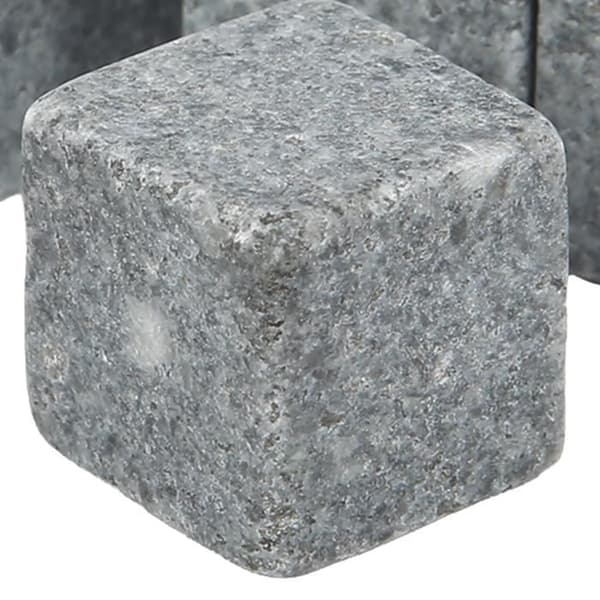 KIMISS Whisky Stones Whisky Stones 2 cm Granit Whisky Ice Pie Stone Flanellpåse Presentset för Whisky Gin Wine