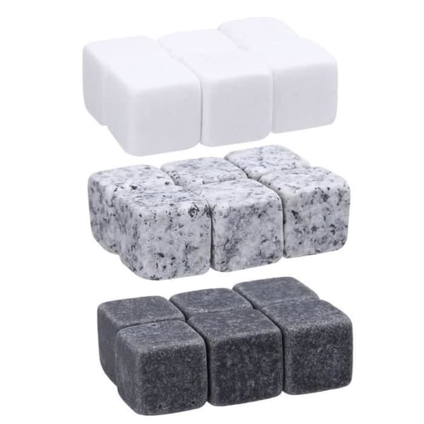 Vinkylare, Dryckekylare Ice Cube Set 6 delar-set, Whiskystenar, Kylare för - Typ WHITE