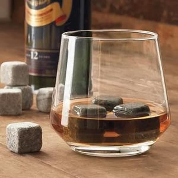 Vinkylare,Whisky stenset med sammetspåse 6 st, 9 st 12 st, 24 - Typ 9 Vit per set