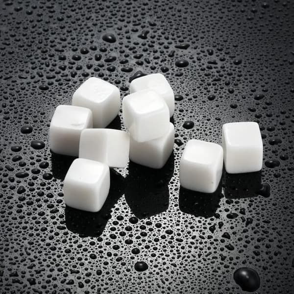 Vinkylare, 100 % naturlig whisky Drycker Stenar Smutta Rock Whisky Cooler Ice Cube Present - Vit #A