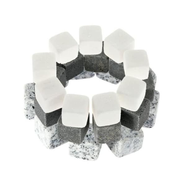 Vinkylare, 100 % naturlig whisky Drycker Stenar Smutta Rock Whisky Cooler Ice Cube Present - Vit #A