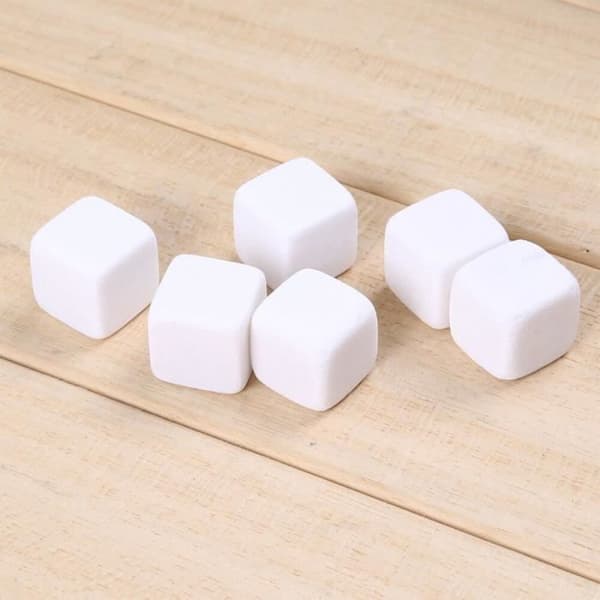 Vinkylare, 6-9 stycken Whiskystenar Sipping Ice Cube Återanvändbar Whiskey Wine Ice Cooler - Typ 6st Vit