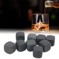 Miniatyrbild 3 av 4: GOTOTOP Basalt Whisky Stones Set Basalt Whisky Stones Set med förvaringspåse för Whisky Cognac