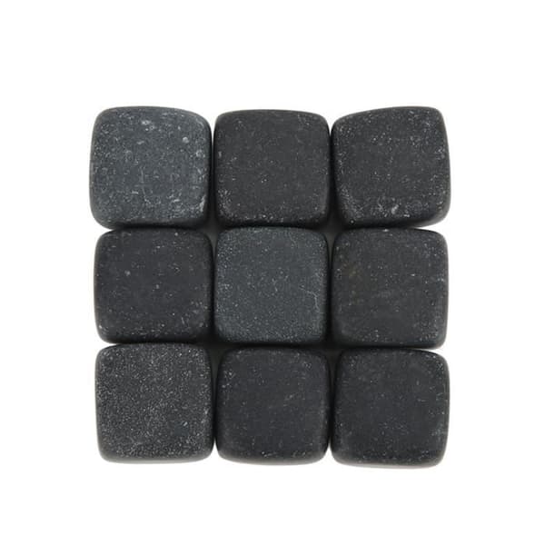 GOTOTOP Basalt Whisky Stones Set Basalt Whisky Stones Set med förvaringspåse för Whisky Cognac