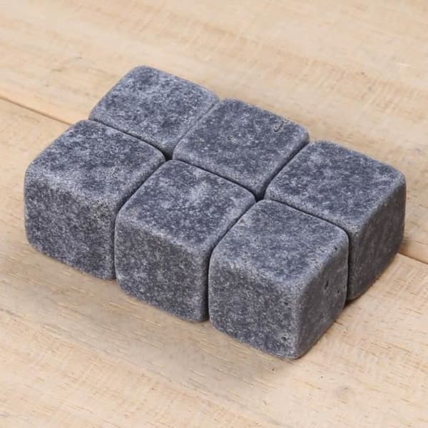 Vinkylare, Whiskyform Iskylare 6 st-set Natural Whisky Stones Whiskyform - Svart typ