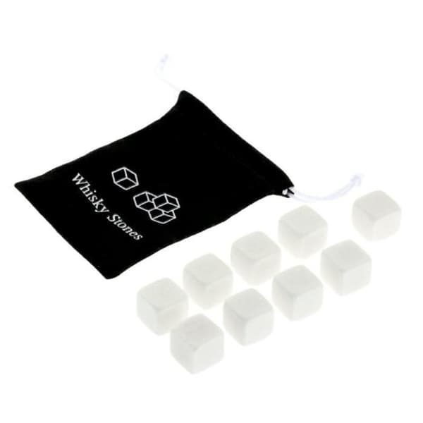 Vinkylare, 100 % naturlig whisky Drycker Stenar Smutta Rock Whisky Cooler Ice Cube Present - Vit #B