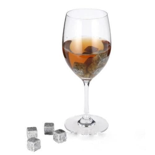 Vinkylare, 100 % naturliga whiskystenar dricker iskub Whiskeysten Whiskey Rock Cooler Present - Typ 9st Svart