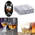 Miniatyrbild 3 av 4: Vinkylare, 9 st återanvändbara whiskystenar, vindryckskylare, Granite Rocks Ice Cube Cooler,