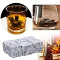Miniatyrbild 2 av 4: Vinkylare, 9 st återanvändbara whiskystenar, vindryckskylare, Granite Rocks Ice Cube Cooler,