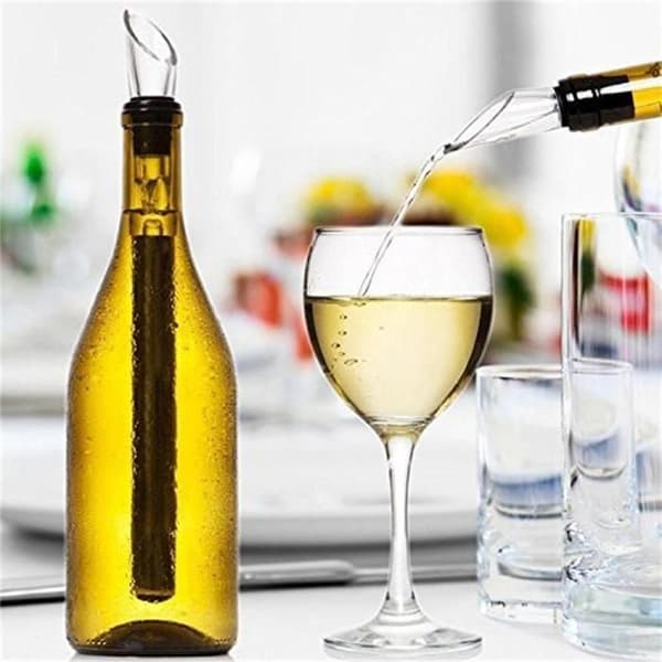 Vinkylare, 3-i-1 kylsticka för vinflaskor i rostfritt stål, perfekt present till vintillbehör.