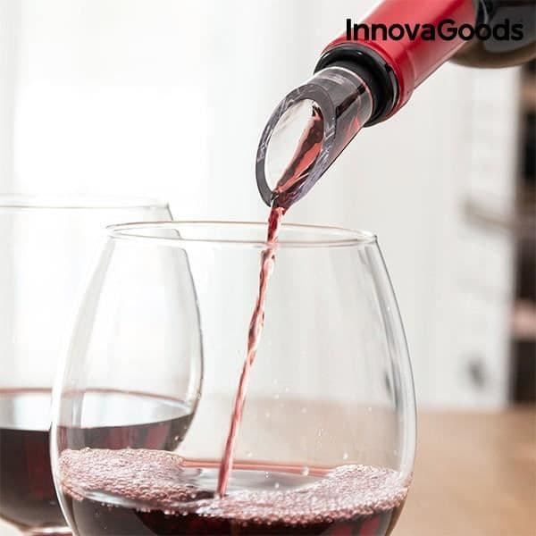 Vinkylare med luftare - InnovaGoods - Rostfritt stål - ABS - Elegant design