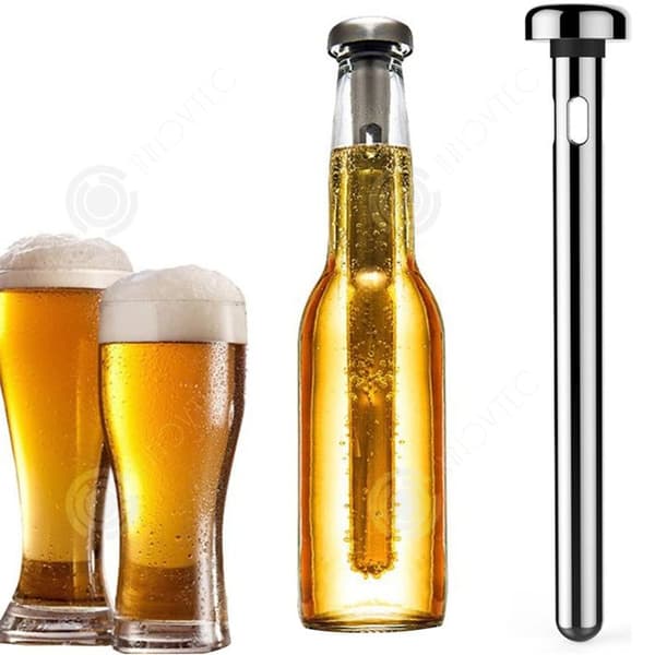 INN Flaskkylare Vinkylare Ölstick och flasköppnare i rostfritt stål för barfest