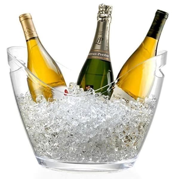 Champagnehink 3 flaskor - För Champagne, Ishink - Genomskinlig