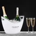 Miniatyrbild 2 av 6: Relaxdays Iskubs, premium champagne, volym 6 liter, kyla drycker, HLP 25,5 x 34,5 x 26 cm, vit