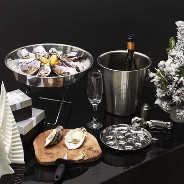 Isolerat isbuckets - Cook Concept - KV7014 - Rostfritt stål - Borstad grått stål - D22 x H21 cm