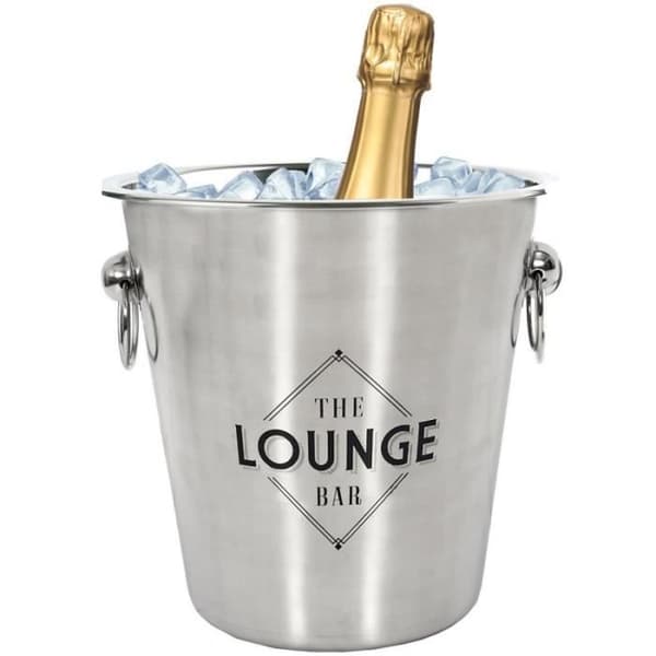 Isolerat isbuckets - Cook Concept - KV7014 - Rostfritt stål - Borstad grått stål - D22 x H21 cm