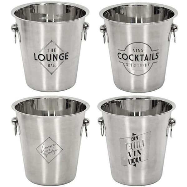 Isolerat isbuckets - Cook Concept - KV7014 - Rostfritt stål - Borstad grått stål - D22 x H21 cm