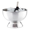 Miniatyrbild 1 av 6: Relaxdays Champagnehink, Ishink i rostfritt stål, Vinflaska, Iskuber, Stor gryta, D 36,5 cm, Silver