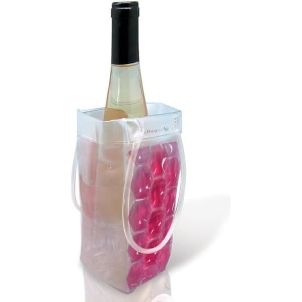 Kylväska för flaska - Vin Bouquet - Iskylare - Rosa - Plastisk - Icketoxiskt gel.