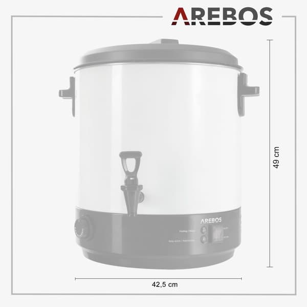 Konserveringsmaskine 28L 2500W med termostat