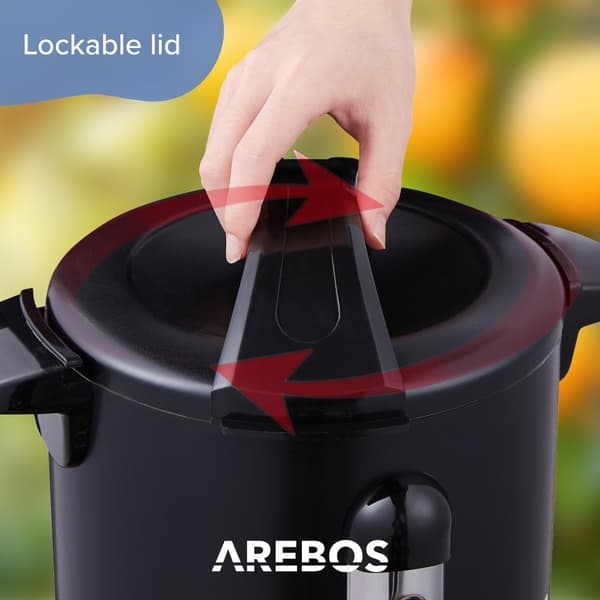 Gløggkedel 6,8 L Sort