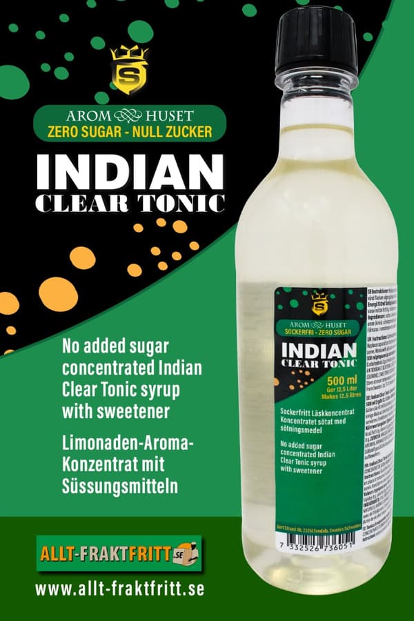 Zero Indian Tonic Läskkoncentrat till 12,5 L läsk