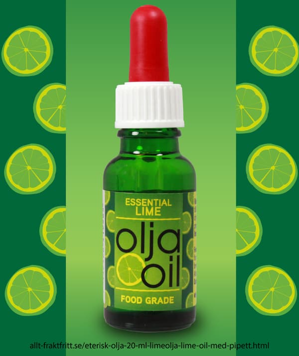 Eterisk olja 20 ml med pipett. Lime