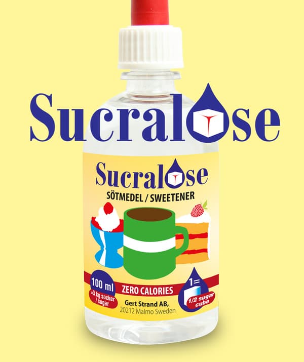 Sucralose sötmedel 100 ML Svensk/Engelsk