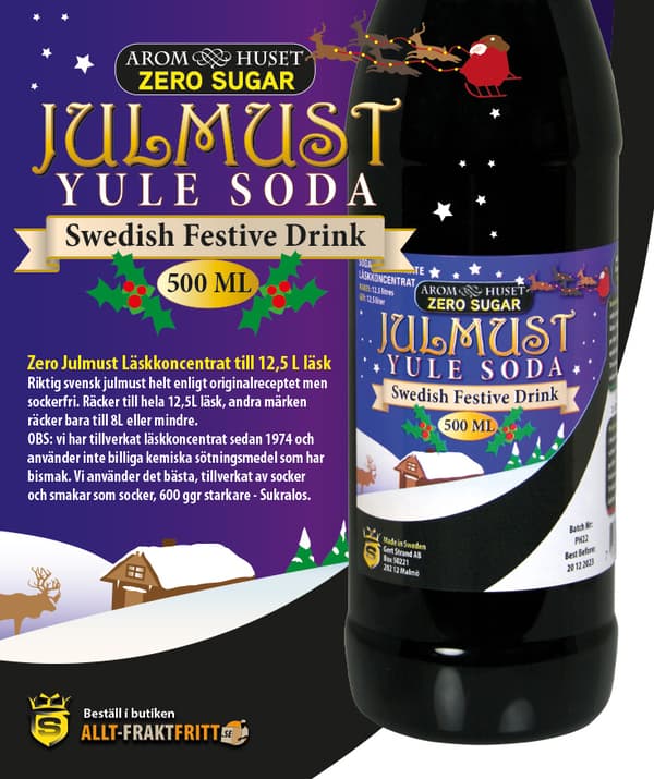 Zero Julmust Läskkoncentrat till 12,5 L läsk